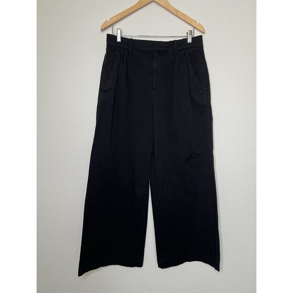 Everlane Way-High Drape Wide Leg Black Pant Size 8 Elevated Quiet Luxury - Picture 1 of 5